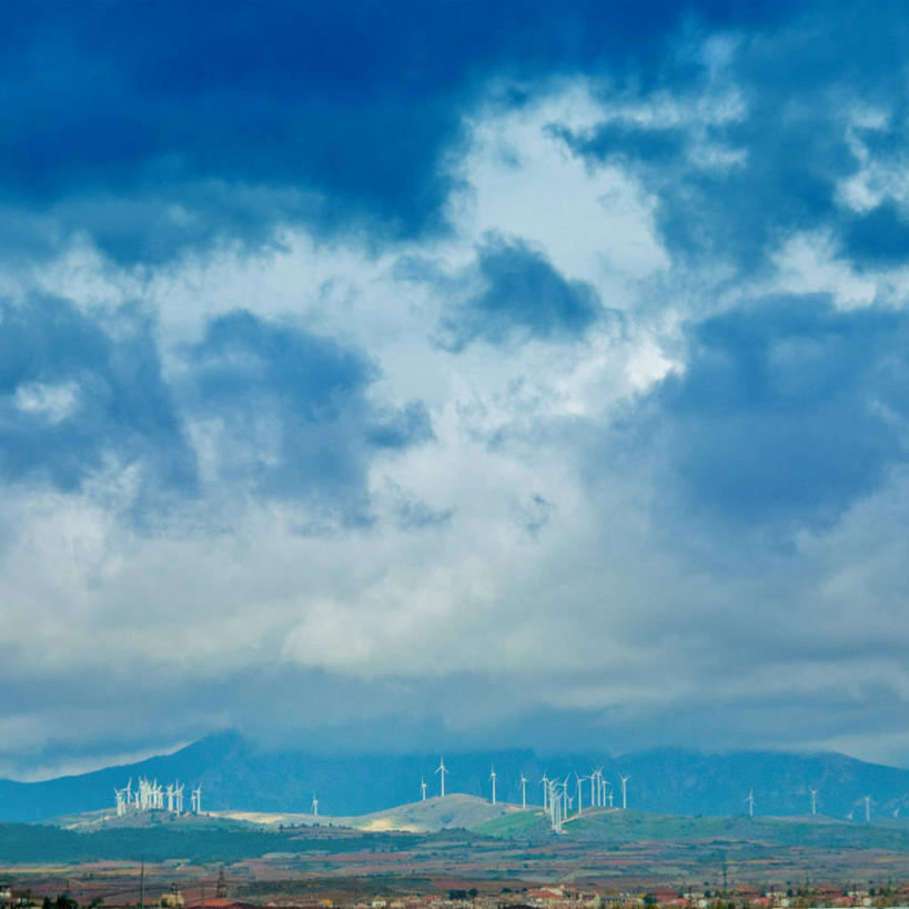 无人,方图,室外,白天,留白,长时间曝光,技术,美景,山,山脉,西班牙,风力,景观,天空,自然,景色,摄影,能源,宁静,环境,自然风光,环境保护,拉里奥哈自治区,风轮机,彩图,洛格罗尼奥