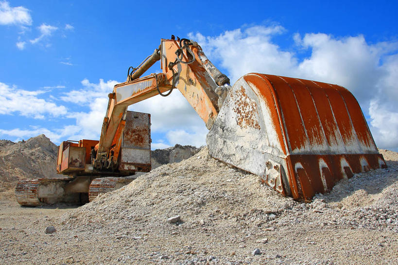 无人,横图,室外,白天,建筑业,英国,沙子,云,建筑工地,工业,摄影,堆土机,彩图,布里真德