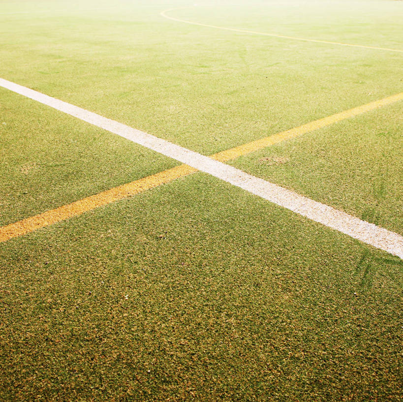 无人,运动场,横图,俯视,室外,白天,运动,日光,英国,沙子,分界线,首都,绿色,草皮,摄影,简单,彩图,高角度拍摄