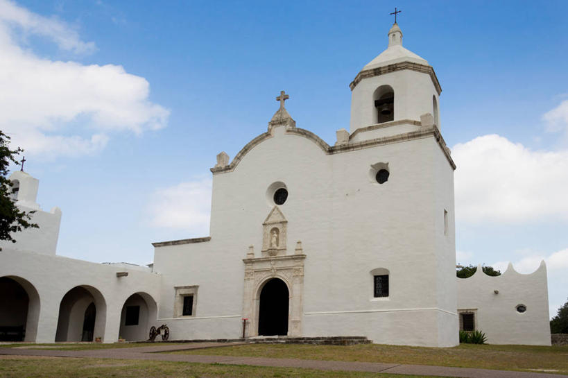 无人,教堂,横图,室外,白天,建筑,美国,云,拱门,天空,摄影,宗教,基督教,宗教建筑,教会,德克萨斯,灵性,彩图