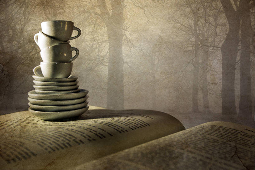 无人,横图,室外,白天,爱尔兰,堆叠,首都,杯,树,茶碟,平衡,摄影,简单,想法,书,彩图