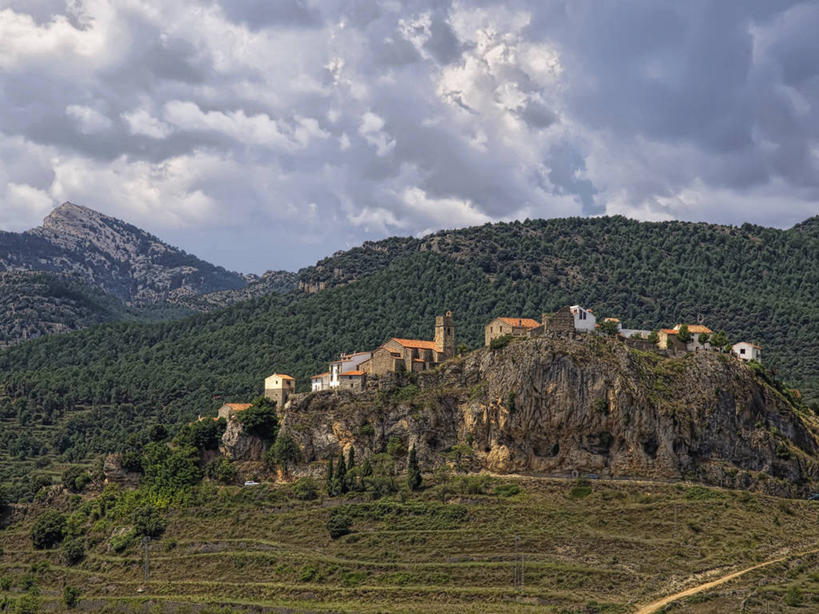 无人,横图,室外,白天,山,植物,西班牙,欧洲,云,城镇,风景,自然,摄影,宁静,南欧,首府,西班牙王国,瓦伦西亚,巴伦西亚,瓦伦西亚自治区,卡斯特利翁省,彩图,卡斯特利翁.德拉普拉纳