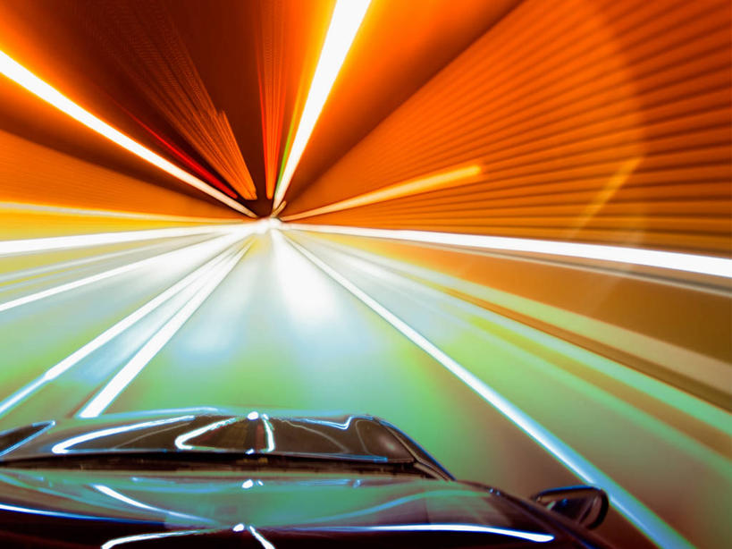 无人,横图,室内,长时间曝光,汽车,西班牙,隧道,运输,摄影,迅速,部分,照亮,纳瓦拉,彩图