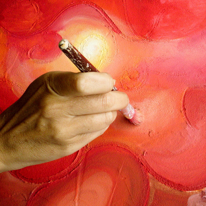 手,一个人,画家,方图,室内,西班牙,画笔,人体,摄影,部分,创造力,作画,油漆工,技能,美术工艺,彩图