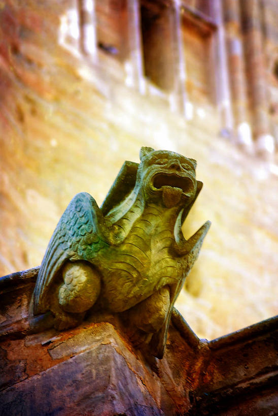 无人,竖图,室外,白天,建筑,雕塑,西班牙,雕像,摄影,宗教,莱里达省,美术工艺,莱里达,彩图,大教堂