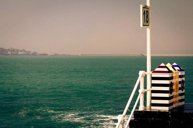 无人,横图,室外,白天,海浪,海洋,西班牙,条纹,数字,梯子,墙,杆,天空,自然,摄影,宁静,阿斯图里亚斯,彩图,希洪,比斯开湾