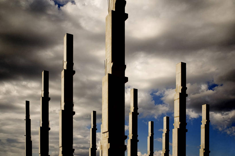 无人,横图,室外,白天,建筑业,意大利,柱子,云,天空,建筑工地,工业,摄影,支撑,进展,罗马省,彩图