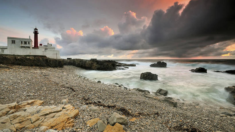 无人,横图,室外,白天,海洋,道路,建筑,葡萄牙,信息,乌云,云,灯塔,交通,方向,风景,摄影,引导,指引,保护,航标,卡斯卡伊斯市,海滩,彩图,导航