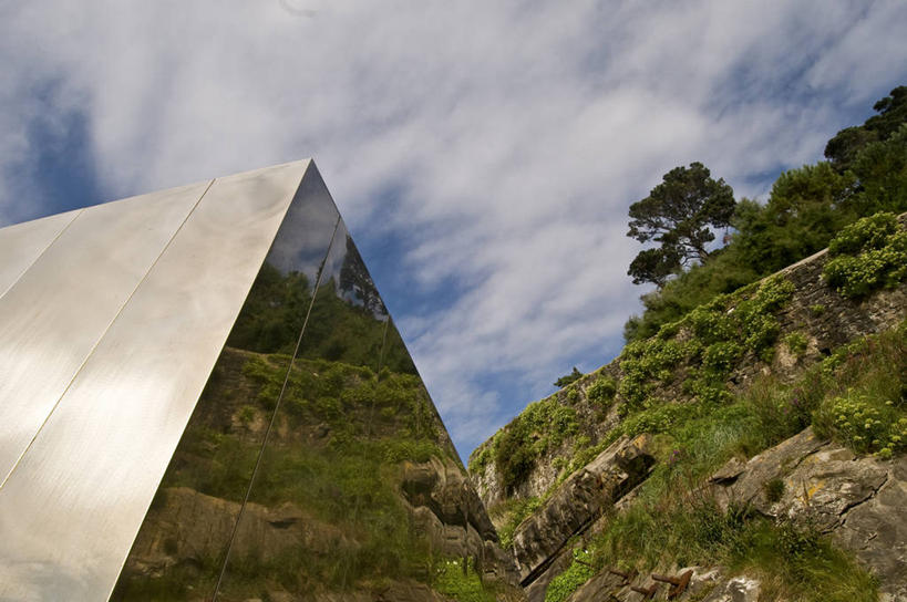 无人,横图,室外,白天,山,植物,建筑,西班牙,反射,云,树,天空,自然,摄影,圣塞瓦斯蒂安,彩图