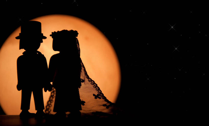 无人,横图,婚纱,婚礼,西班牙,连接,黑色背景,庆祝,娃娃,月亮,格拉纳达,摄影,面纱,剪影,彩图,影棚拍摄,爱