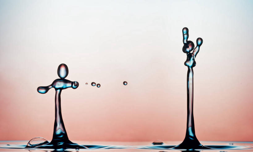 无人,横图,特写,水,雕塑,英国,溅,反射,水滴,摄影,创造力,撞击,想法,彩图,影棚拍摄