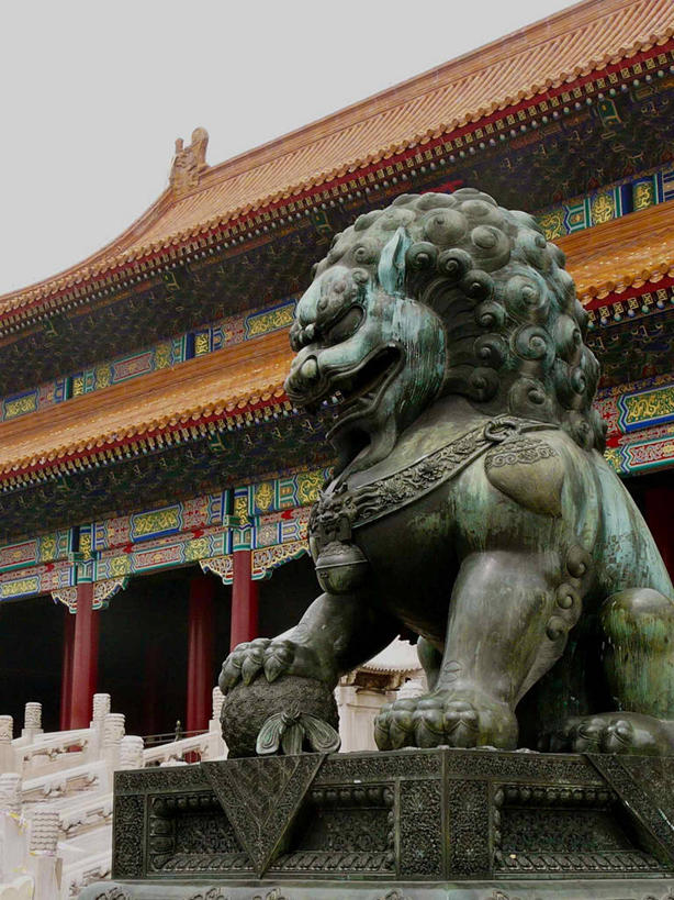 无人,故宫,竖图,室外,白天,建筑,雕塑,北京,雕像,首都,天空,摄影,中国文化,清朝,彩图