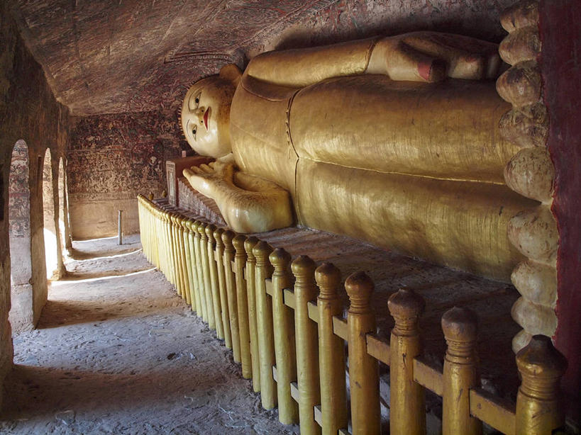 无人,栏杆,横图,室内,白天,缅甸,卧佛,艺术,标志,雕像,符号,拱门,历史,标识,佛,摄影,洞穴,宁静,性别符号,彩图,男性符号