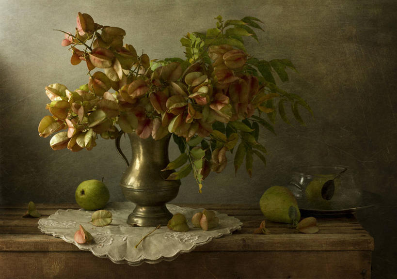 无人,横图,室内,特写,桌子,梨,花瓶,水果,以色列,饮食,花,杨桃,摄影,脆弱,清新,健康食物,彩图