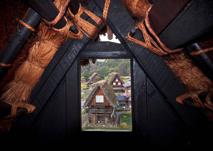 无人,横图,室内,特写,白天,窗户,建筑,日本,日本文化,房屋,屋顶,乡村,摄影,彩图,联合国教科文组织,白川