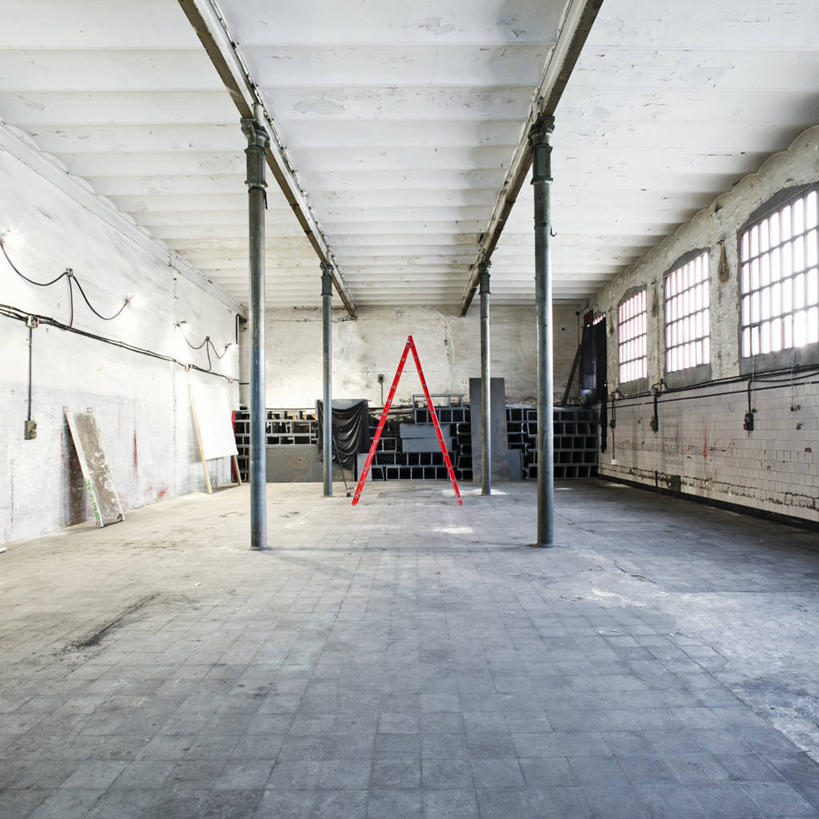 无人,方图,室内,白天,窗户,西班牙,巴塞罗那,梯子,墙,仓库,红色,工业,摄影,支撑,彩图,巴塞罗那省