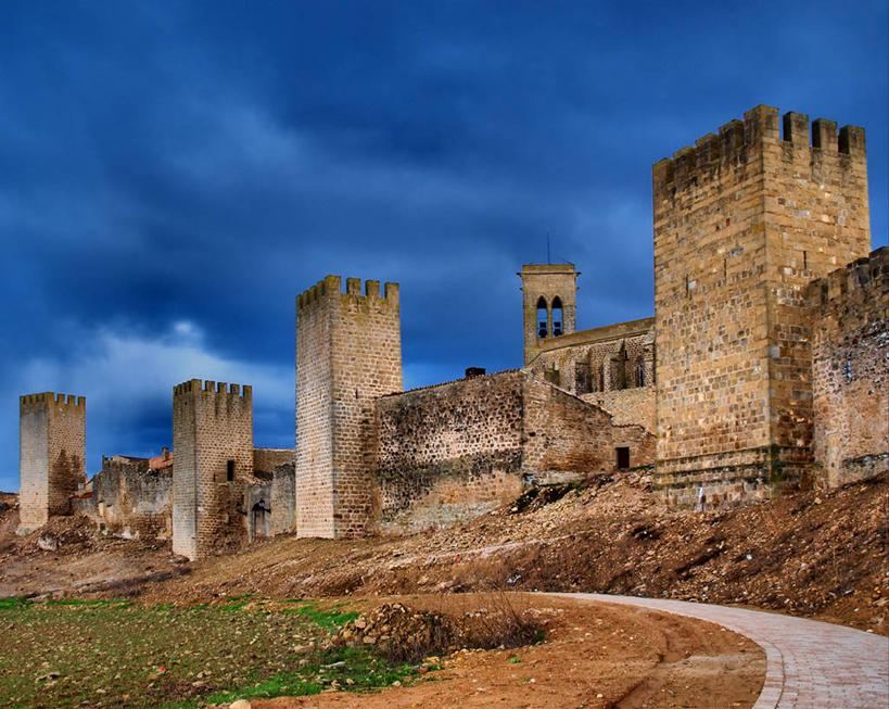 无人,横图,室外,白天,建筑,西班牙,云,小路,历史,天空,摄影,要塞,纳瓦拉,彩图