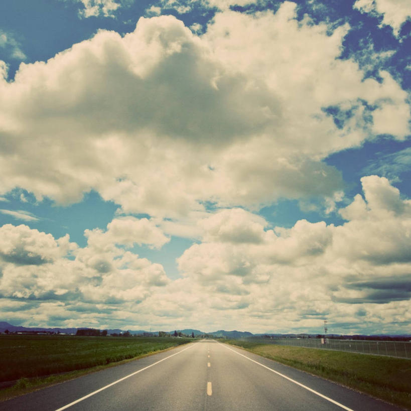 无人,方图,室外,白天,路,美国,路标,云,草,天空,运输,摄影,宁静,透视图,俄勒冈州,尤金,彩图