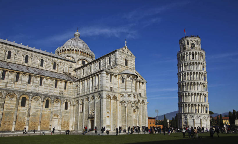 广场,横图,室外,白天,建筑,意大利,云,历史,天空,地标建筑,摄影,宗教,宁静,比萨,比萨斜塔,罗马式,基督教,宗教建筑,意大利文化,托斯卡纳区,彩图,大教堂