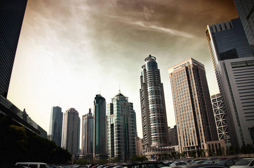 无人,横图,室外,仰视,度假,美景,天际线,城市风光,城市,建筑,摩天大楼,汽车,上海,景观,云,娱乐,现代,浦东,浙江省,天空,黄昏,享受,休闲,景色,放松,运输,摄影,杭州,陆家嘴,发展,金融区,彩图,低角度拍摄