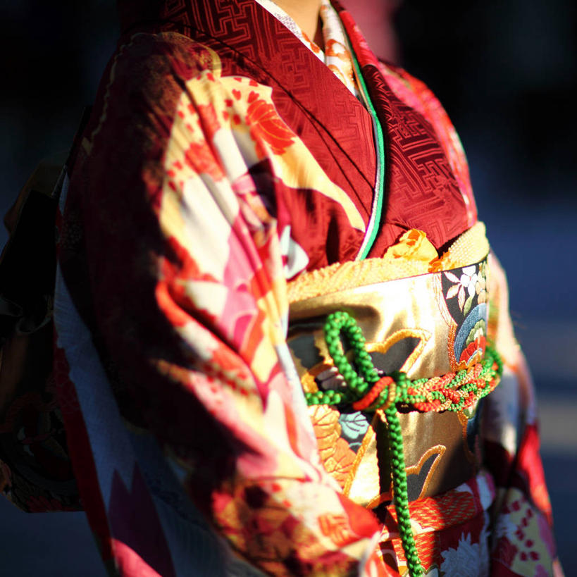 成年人,一个人,站,方图,室外,特写,白天,东京,日光,日本,仅一个女性,和服,日本文化,首都,绳子,个性,打结,摄影,式样,彩图