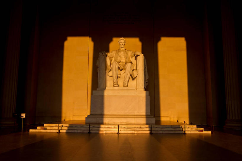 无人,横图,室内,白天,雕塑,日光,美国,标志,雕像,符号,首都,历史,标识,地标建筑,摄影,林肯纪念碑,性别符号,彩图,男性符号