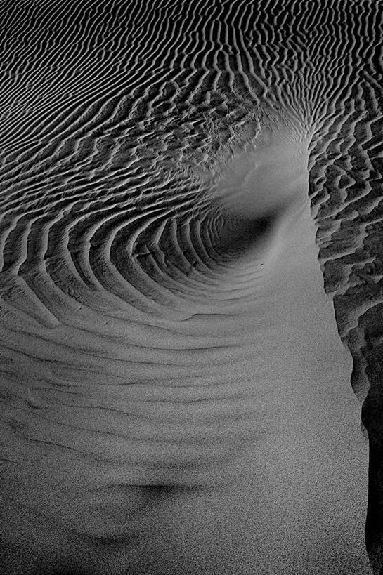 无人,竖图,俯视,黑白,室外,白天,沙漠,印度,波形,沙子,自然,摄影,宁静,式样,印度次大陆,高角度拍摄