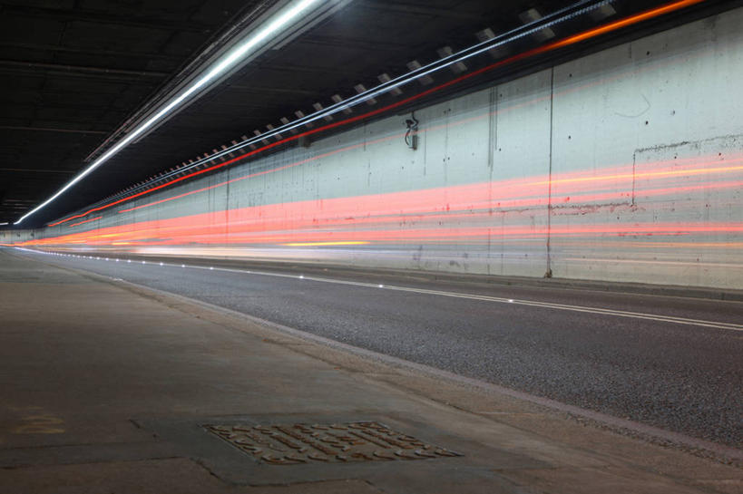 无人,横图,室内,夜晚,长时间曝光,英国,隧道,首都,摄影,宁静,迅速,照亮,彩图