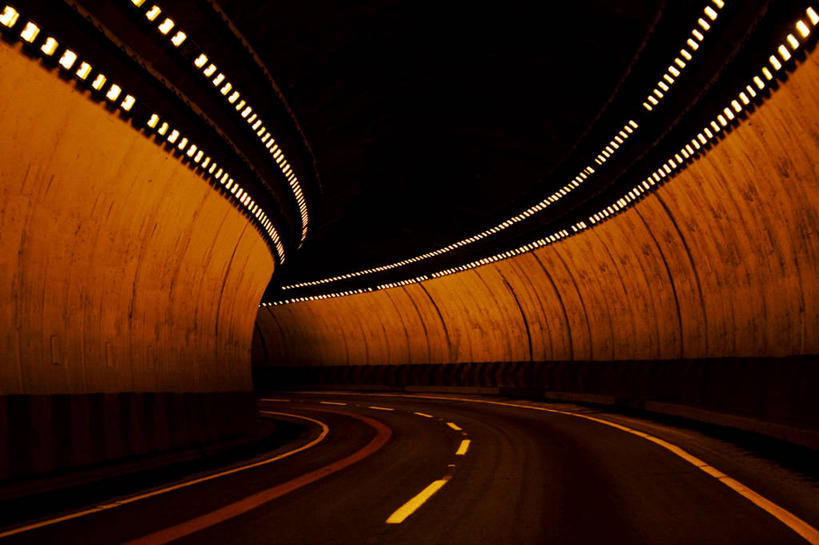 无人,横图,室内,夜晚,路,墨西哥,弯曲,隧道,分界线,运输,摄影,照亮,拉丁美洲,韦拉克鲁斯,彩图