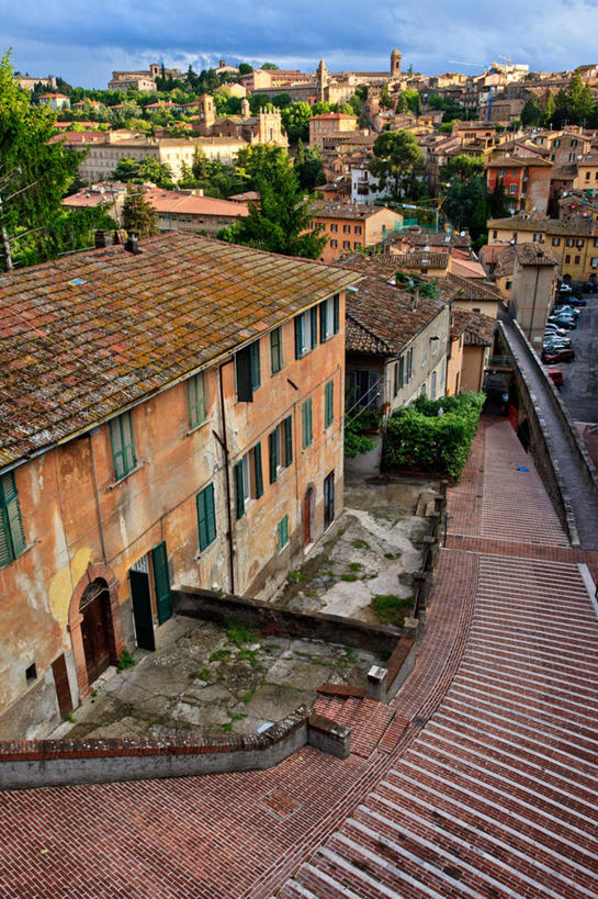 无人,竖图,俯视,室外,白天,建筑,意大利,屋顶,云,桥,沟渠,联系,天空,摄影,翁布里亚大区,式样,佩鲁贾,彩图,高角度拍摄