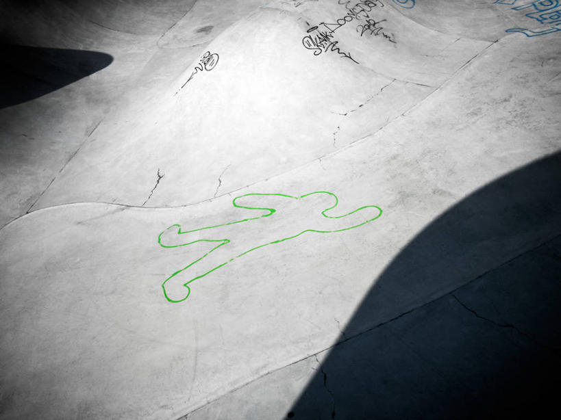 无人,横图,室外,白天,神秘,德国,慕尼黑,摄影,涂料,死亡,监视,谋杀,巴伐利亚,犯罪现场,粉笔轮廓,彩图,涂鸦,法学