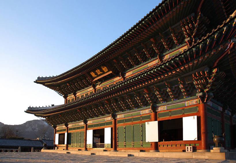 无人,宫殿,横图,室外,白天,建筑,景福宫,首尔,韩国,首都,历史,天空,摄影,彩图