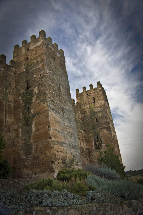 无人,竖图,室外,白天,植物,建筑,西班牙,破碎,城堡,云,历史,破坏,破损,摄影,宁静,粉碎,损坏,毁坏,摧毁,彩图