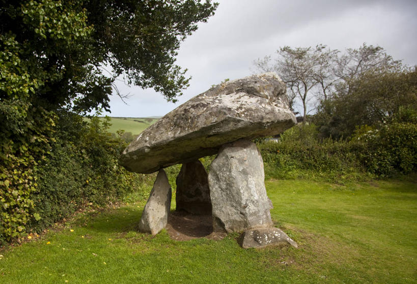 无人,横图,室外,白天,英国,云,历史,草,树,天空,自然,摄影,宁静,记忆,彭布罗克郡,彩图