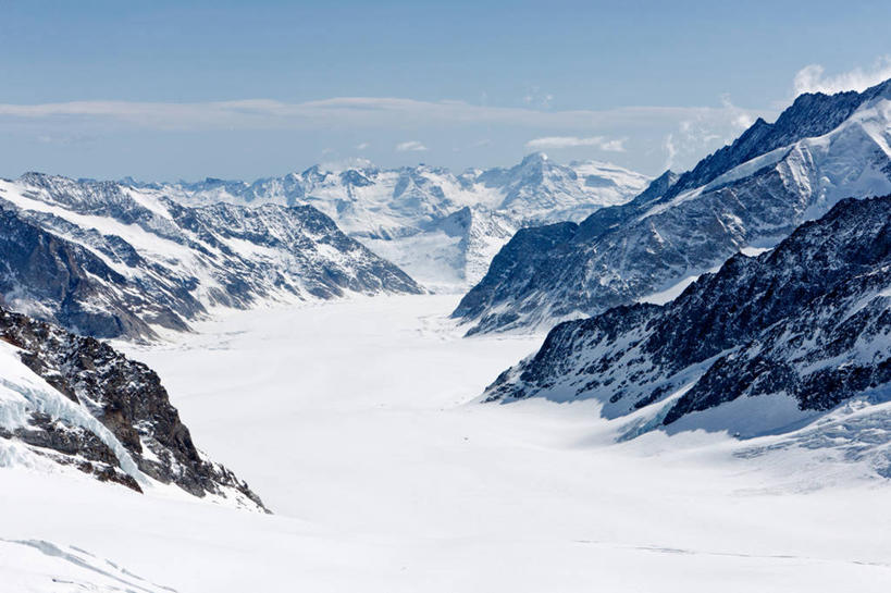 无人,横图,室外,白天,美景,山,山脉,雪,瑞士,景观,冬天,阿莱奇冰川,风景,天空,自然,景色,寒冷,摄影,宁静,自然风光,瓦莱斯州,彩图,旅行