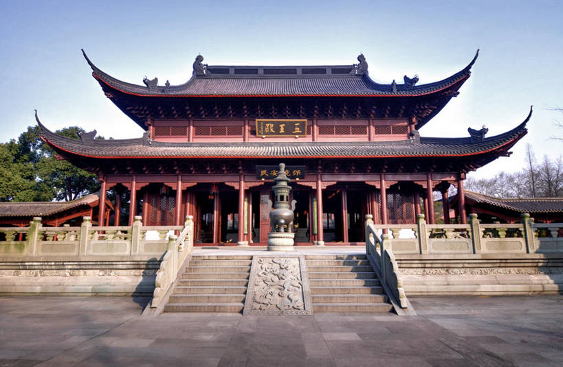 无人,横图,室外,白天,建筑,树,浙江省,天空,摄影,宗教,杭州,宁静,坟墓,宗教建筑,彩图