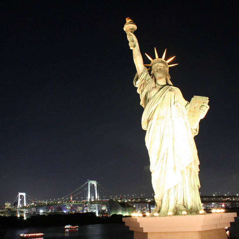 无人,方图,室外,夜晚,城市,雕塑,东京,日本,日本文化,首都,历史,地标建筑,摄影,吊桥,美国文化