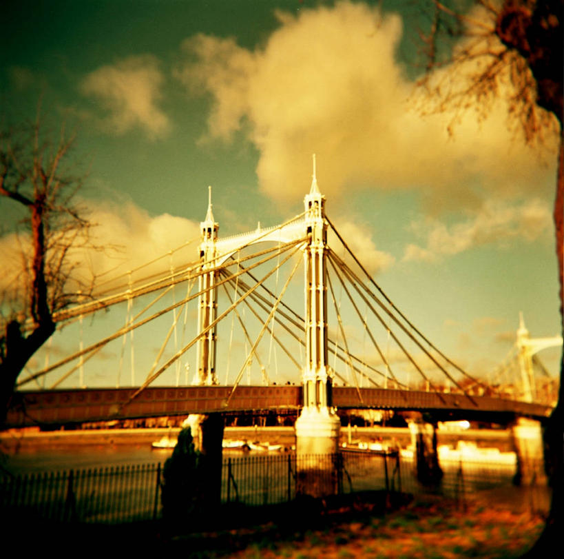 无人,横图,室外,白天,城市,建筑,篱笆,云,桥,首都,联系,英格兰,泰晤士河,黄昏,运输,摄影,吊桥,部分,钢缆,艾伯特桥