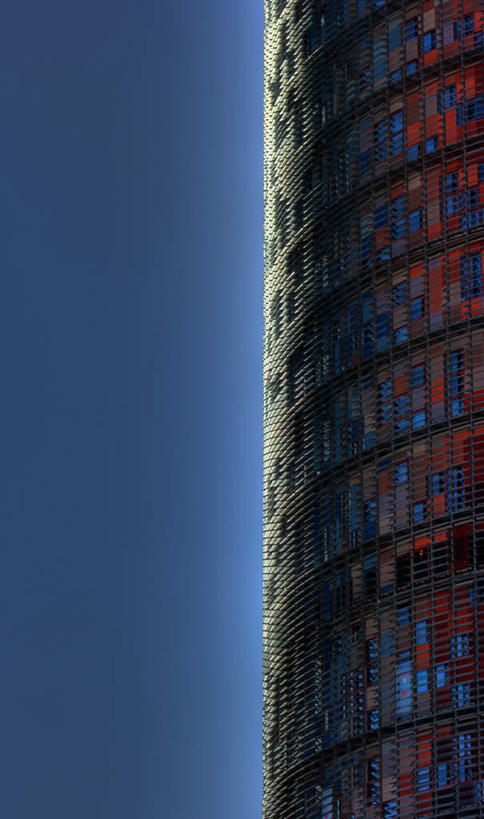 无人,竖图,室外,特写,白天,建筑,西班牙,巴塞罗那,现代,天空,摄影,部分,加泰隆尼亚,伊比利亚半岛,万里无云,阿格巴塔,旅行,巴塞罗那省