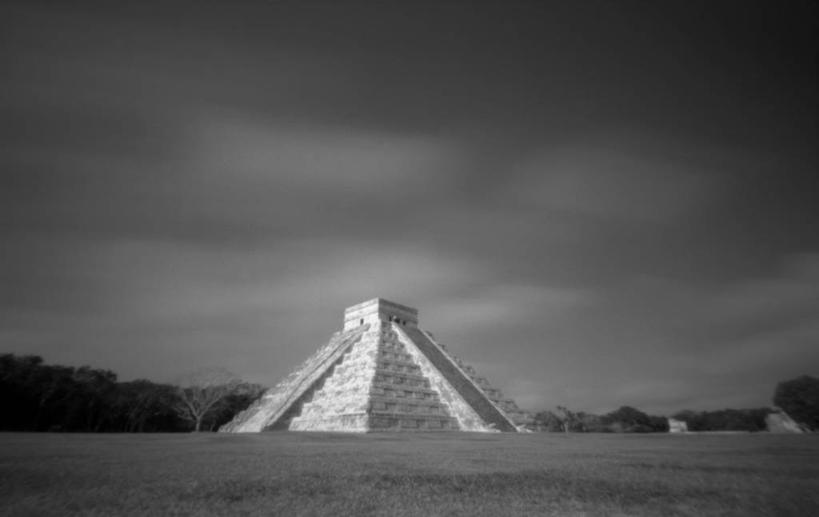 太阳穴,无人,横图,黑白,室外,度假,建筑,墨西哥,云,黎明,历史,天空,地标建筑,金字塔,摄影,考古学,拉丁美洲,显现,玛雅文明,尤卡坦州,古代文明,旅行,传统文化,拉美文明