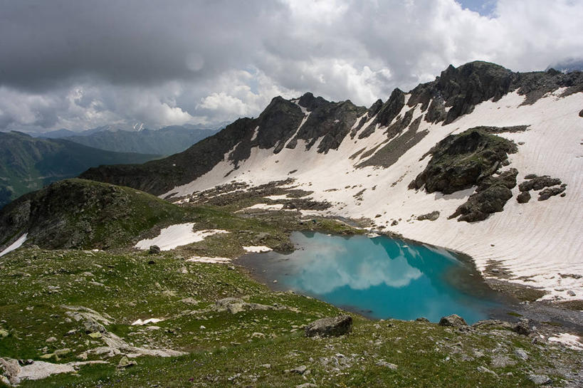 无人,横图,室外,白天,湖,美景,山,山脉,水,俄罗斯,反射,景观,云,风景,天空,自然,景色,摄影,宁静,环境,自然风光,高加索山脉,旅行