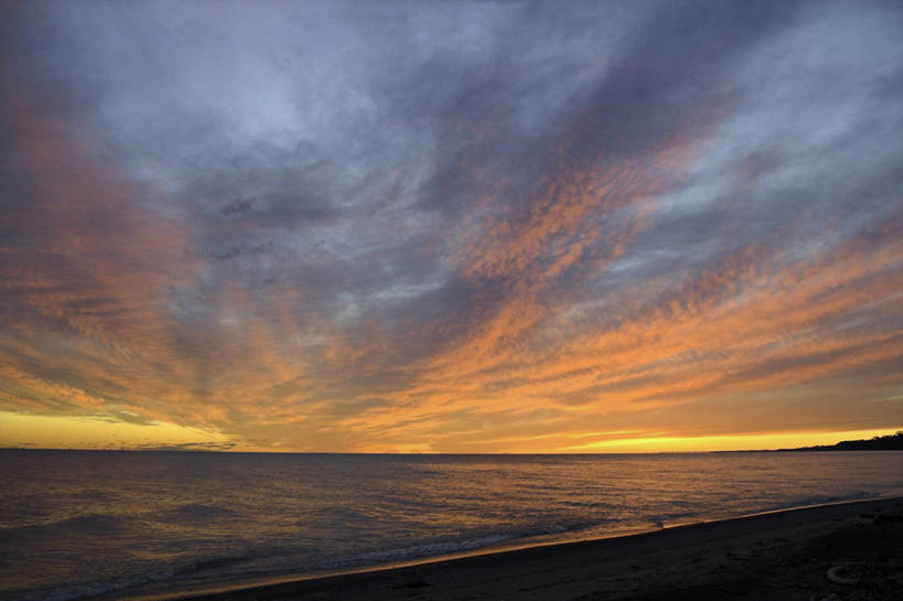 无人,横图,室外,海洋,美景,日落,水,加拿大,反射,地平线,河岸,景观,水边,水平线,云,风景,天空,自然,黄昏,橙色,景色,摄影,宁静,环境,自然风光,伊利湖,安大略省,五大湖,旅行