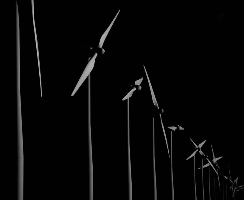 无人,横图,室外,夜晚,荷兰,一排,整齐,风力,排列,摄影,能源,队列,替代能源,环境保护,涡轮,风轮机