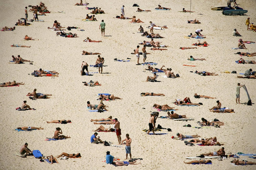 人群,横图,俯视,室外,白天,泳装,度假,日光浴,澳大利亚,朦胧,模糊,沙子,许多人,衣服,一群人,放松,摄影,悉尼,澳大拉西亚,新南威尔士,海滩,休闲活动,高角度拍摄,旅行