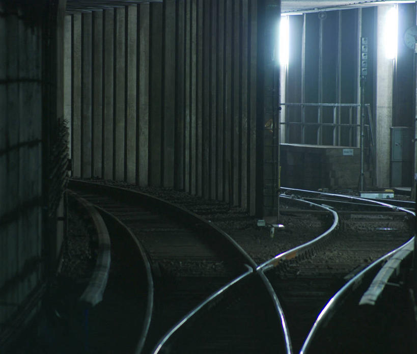 无人,横图,路,铁路,德国,分离,隧道,轨道,交通,铁轨,光亮,慕尼黑,决定,运输,摄影,照亮,中欧,上巴伐利亚