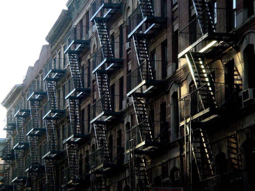 无人,横图,室外,重复,太阳,太阳黑子,楼梯,建筑,纽约,美国,曼哈顿,台阶,黄昏,摄影,旅行