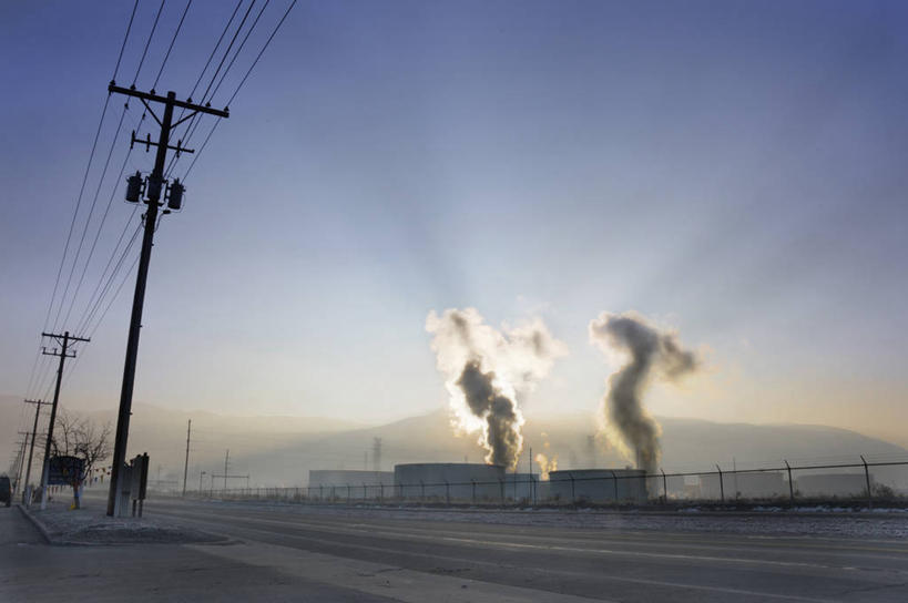 无人,横图,室外,白天,山,美国,环保,蒸汽,烟雾,联系,天空,烟,工业,摄影,能源,污染,回收,资源,北美,北美洲,美洲,利用,低碳,循环,万里无云,北亚美利加洲,亚美利加洲,犹他,盐湖城,持续,空气污染,旅行,美利坚合众国,盐湖县,输电塔