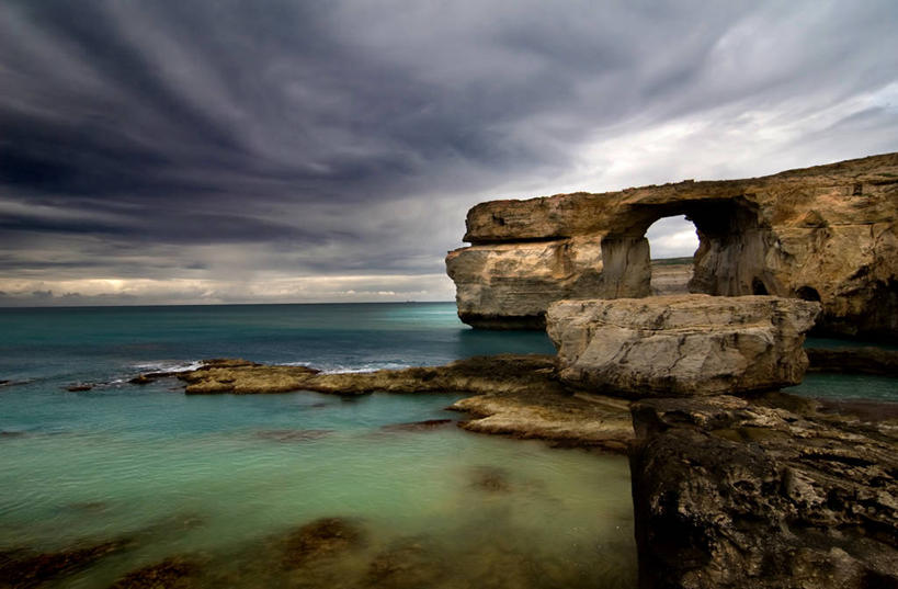 无人,横图,室外,白天,海洋,美景,水,地平线,景观,水平线,乌云,云,风景,自然,景色,摄影,宁静,环境,岩层,自然风光,戈佐岛,岩石,旅行