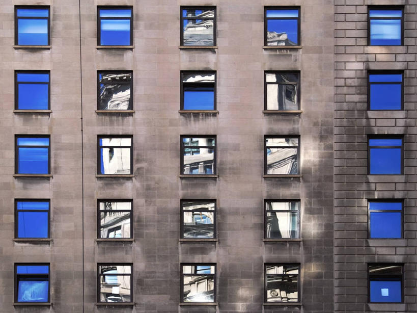 无人,横图,室外,白天,背景,窗户,城市,建筑,玩具,万花筒,纽约,美国,反射,墙,天空,摄影,市区,纽约州,全画面,全框架,全帧,全画幅