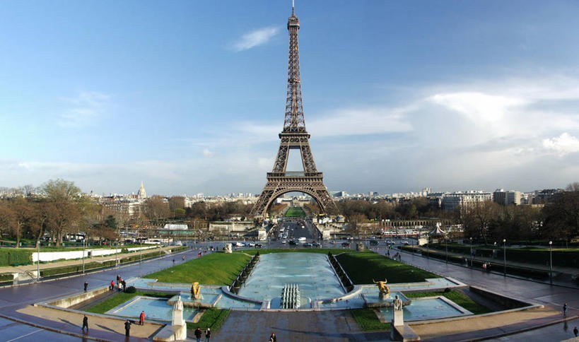 公园,横图,室外,白天,水,建筑,街道,喷泉,法国,巴黎,艾菲尔铁塔,云,塔,首都,天空,地标建筑,运输,摄影,法国文化,中欧,法兰西岛大区,旅行